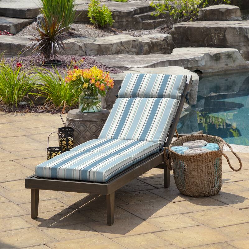 ARDEN Outdoor Chaise Cushion, 22 x 77