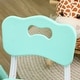 preview thumbnail 8 of 15, Qaba Kids Table and Chair Set with 4 Chairs, Adjustable Height, Easy to Clean Table Surface, for 1.5 - 5 Years Old