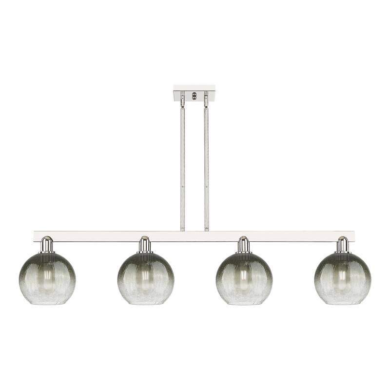Innovations Lighting 716-4I-12-48 Brookhaven Globe Linear Brookhaven - Polished Nickel / Slate