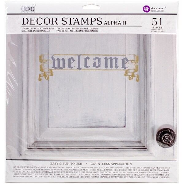 Prima Marketing Prima Press Alphabet Stamp Set Characters No.4 0.25-Inch