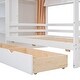 preview thumbnail 23 of 23, Twin Size Wood House Bed with Two Drawers,Shlves and Small Wardrobe