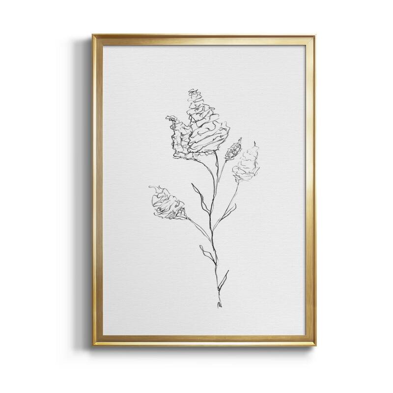 FLORAL SKETCH I Premium Framed Canvas - Ready to Hang