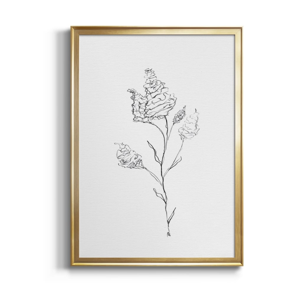 FLORAL SKETCH I Premium Framed Canvas - Ready to Hang