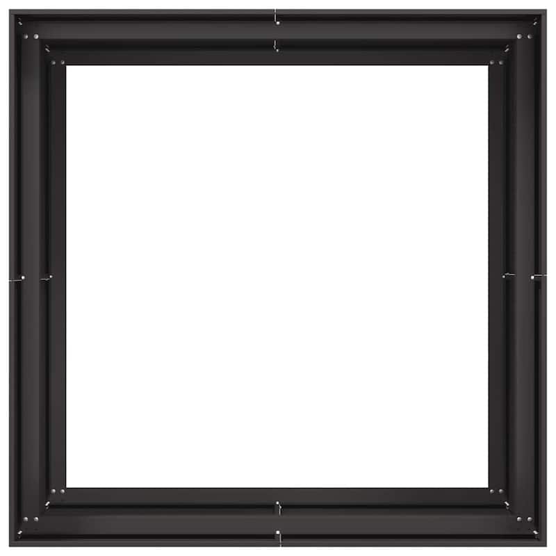 vidaXL Planter Black Cold-rolled steel Large Durable Planter Square - 39.4 x 39.4 x 31.5 in