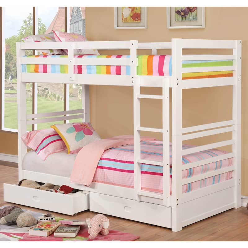Naur Transitional Twin over Twin 2-piece Bunk Bed Set by Furniture of America