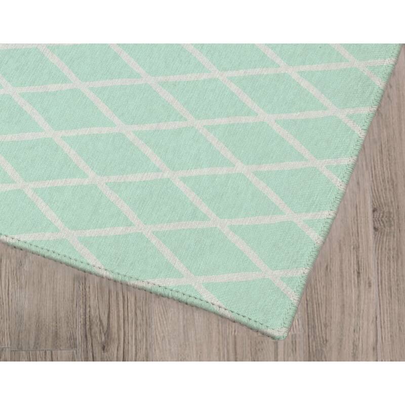 LATTICE WORK GREEN Kitchen Mat by Kavka Designs Bed Bath & Beyond