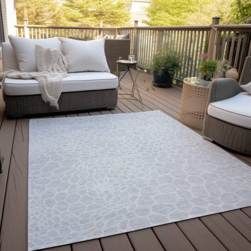 Machine Washable Indoor/ Outdoor Chantille Animal Print Rug
