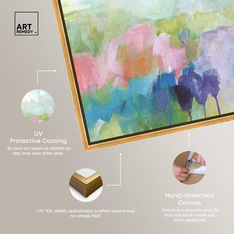 Harmonic Greens Canvas Set of 2 by Art Remedy