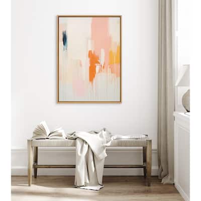 Kate and Laurel Sylvie Fiesta Abstract Framed Canvas by Amy Lighthall