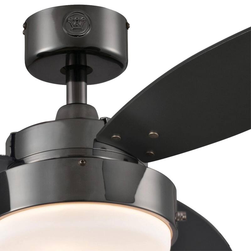 Westinghouse Lighting Alloy 3-Blade Indoor Ceiling Fan with LED Light Fixture and Opal Frosted Glass