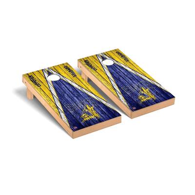Southern Nevada Coyotes Cornhole Board Set - Banner Triangle Weathered Version