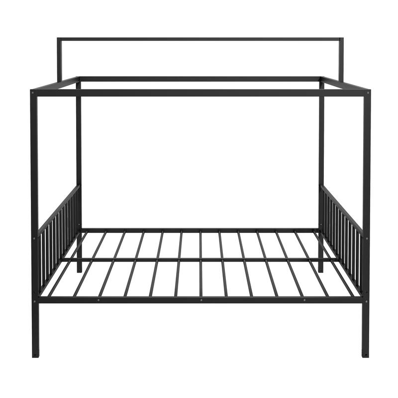 3-in-1 Convertible Montessori Metal Floor Bed by Harper&Bright Designs