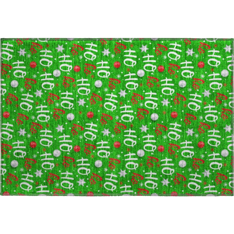 Premium Washable Super Soft Christmas Ho Ho Mayfield Rug