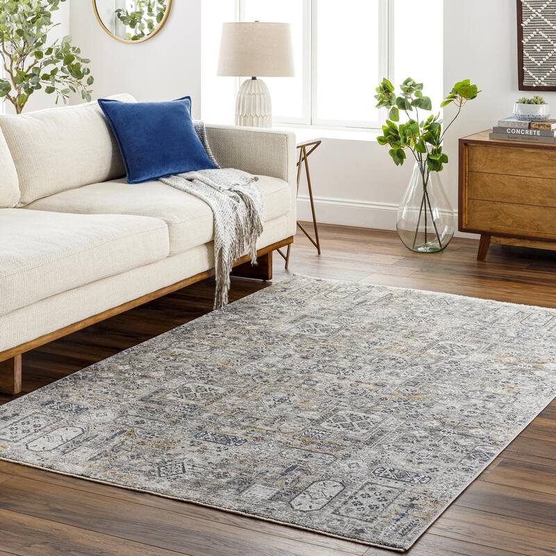 Livabliss Traditional Cardiff Medallion Area Rug - 2' x 2'11" - Camel
