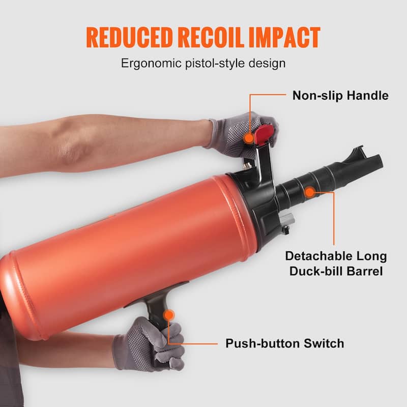 Tire Bead Blaster, 150 PSI, Handheld 2.4 Gal/9 L Air Bead Seater, Portable Inflation Tool, 87-116 PSI for Trucks, ATVs - 150 PSI