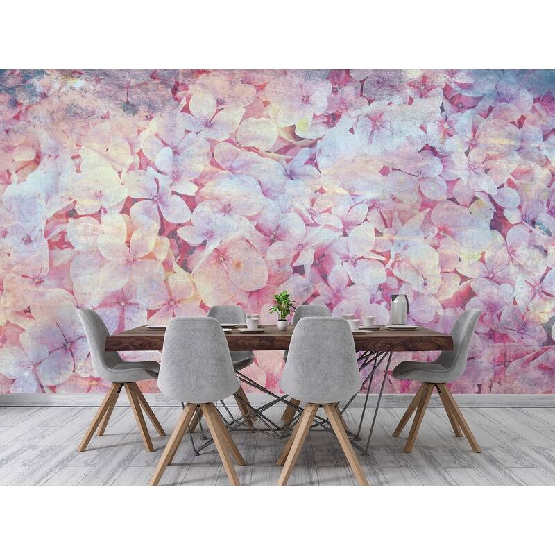 Dimex Abstract Blooms Wall Mural - 98.4in x 147.6in x 0.025in