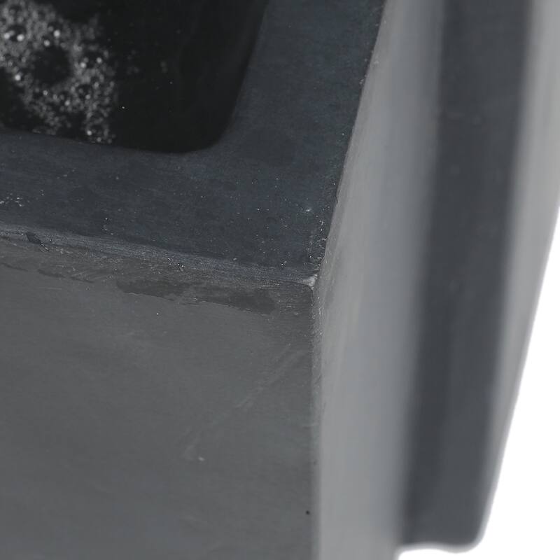 Grey Rectangular Resin Modern Rectangular Waterfall Outdoor Fountain