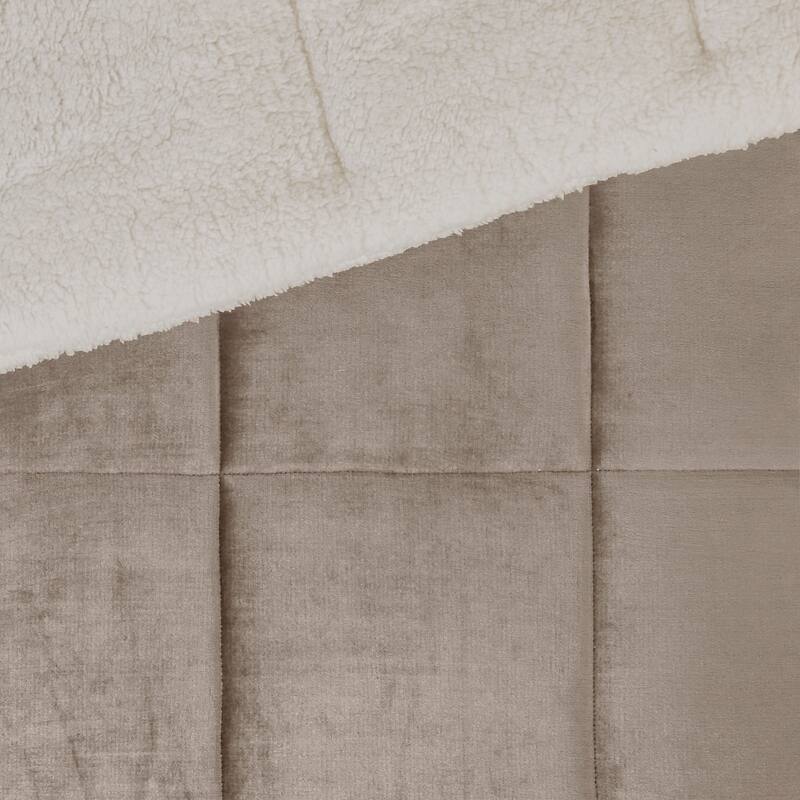 Woolrich Alton Plush to Sherpa Down Alternative Comforter Set