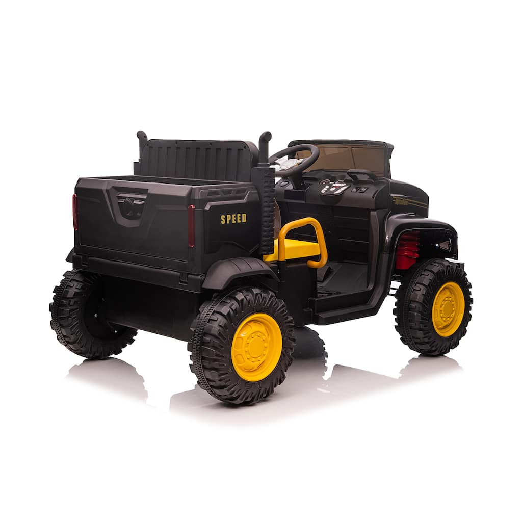 Feature-Packed Children's Double Drive Ride-on Car with Two Seats: Music, Bluetooth, and More