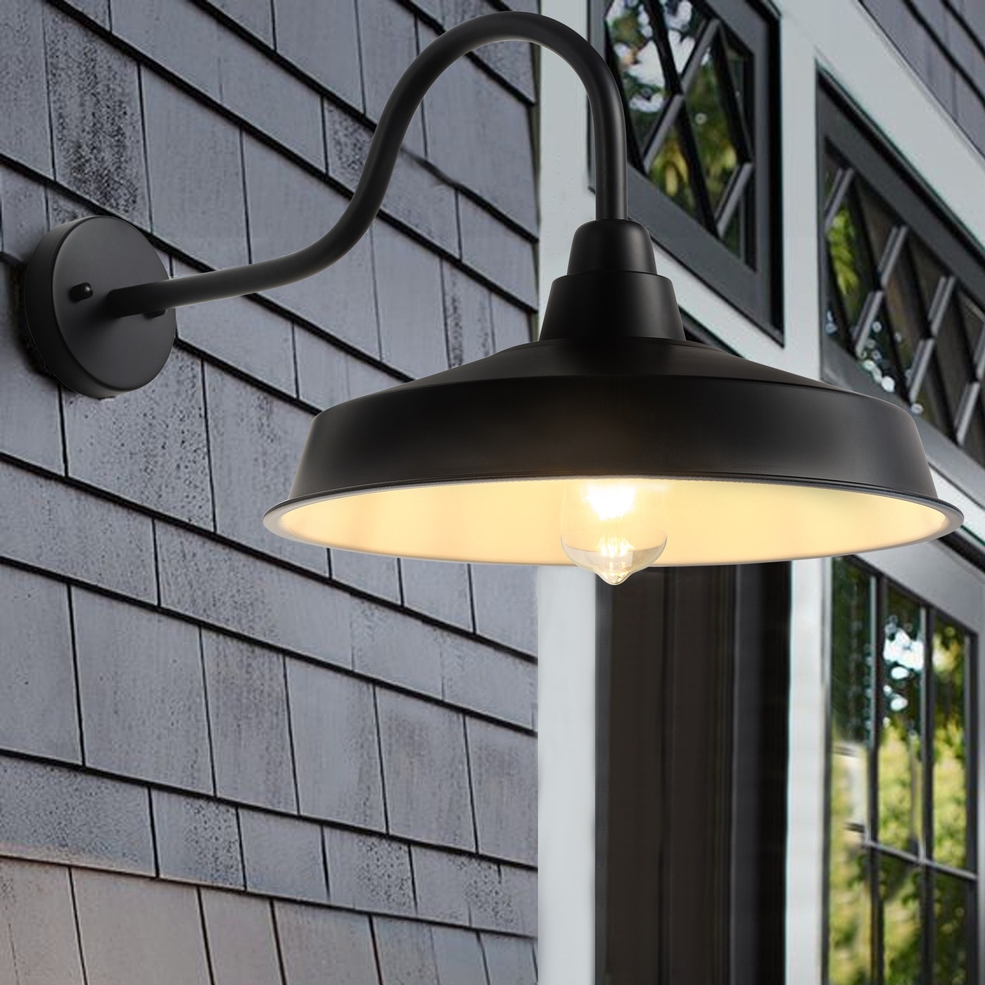Modern gooseneck outdoor light new arrivals