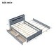 preview thumbnail 16 of 32, Versatile Queen Size Wood Storage Bed with LED and Trundle for Enhanced Comfort and Space Utilization