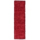 preview thumbnail 66 of 123, SAFAVIEH August Shag Veroana Solid 1.5-inch Thick Rug 2' x 7' Runner - Red - Runner