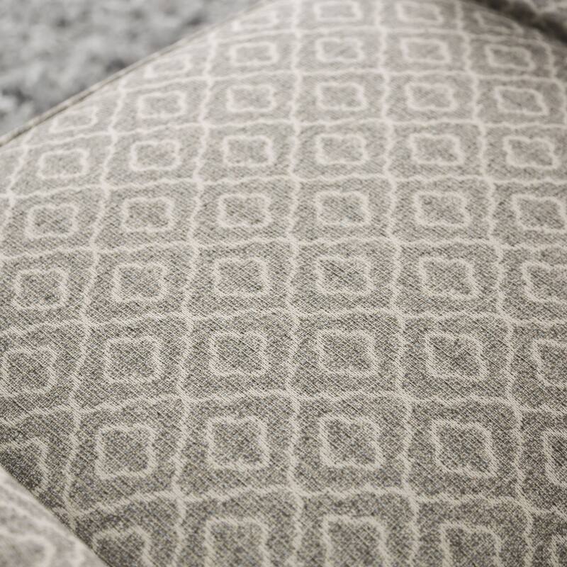 Ruwa Transitional Grey Fabric Stain-Resistant 2-Piece Living Room Set by Furniture of America