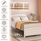 preview thumbnail 22 of 25, Modern Simple Wood Platform Bed Frame with Headboard, Footboard and Wood Slat Support for Bedroom No Box Spring Needed