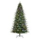preview thumbnail 49 of 57, Glitzhome 7.5ft/9ft/11ft Pre-Lit Green Full Fir Artificial Christmas Tree with 1800/2450/3200 LEDs Simple Setup