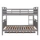 preview thumbnail 8 of 7, Full-over-Full Wood Bunk Bed with Twin Size Trundle, Separable Bunk Bed