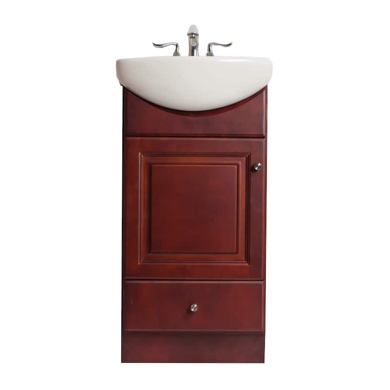 Fine Fixtures Petite 16-inch Bathroom Vanity with Vitreous China Sink Top