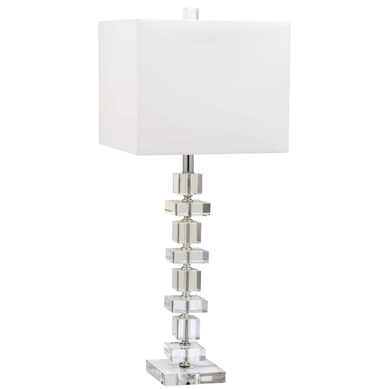 SAFAVIEH Lighting 28 inch Crystal Deco Crystal Table Lamp (Set of 2)