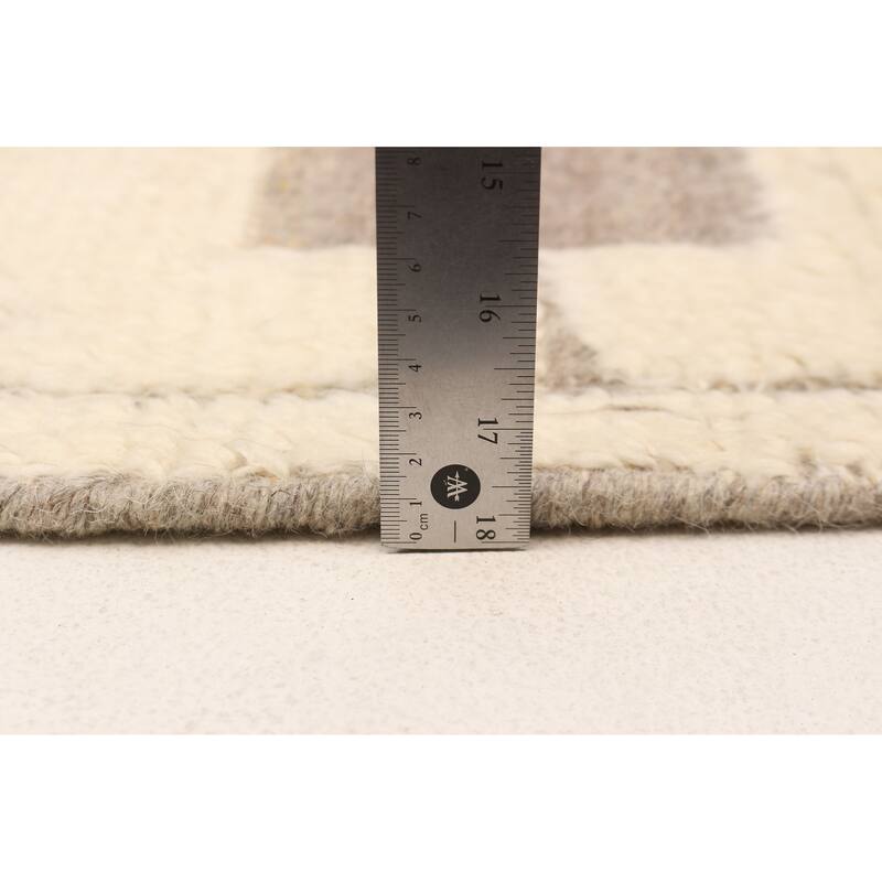 ECARPETGALLERY Hand-knotted Tangier Cream Wool Rug - 8'2 x 10'0