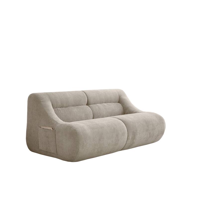 Chenille Loveseat, Memory Foam 2-Seater Couch Upholstered Deep Seat Sofa