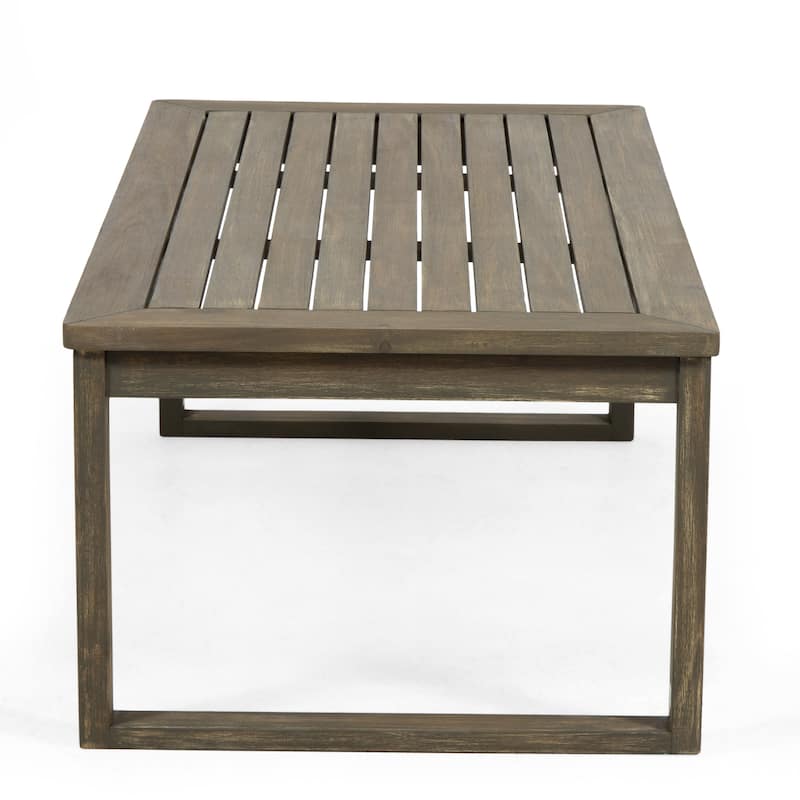 Samwell Acacia Wood Outdoor Loveseat and Coffee Table Set by Christopher Knight Home