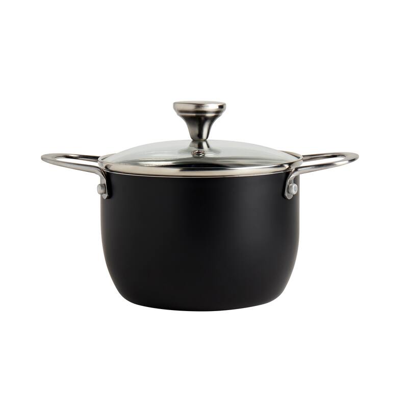Infuse 5pc Non-Stick Aluminum Rice Cooker Set - Black