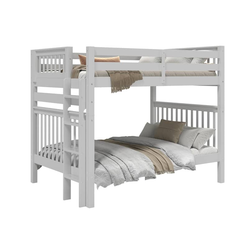 Taylor & Olive Trillium Full over Full Bunk Bed with End Ladder