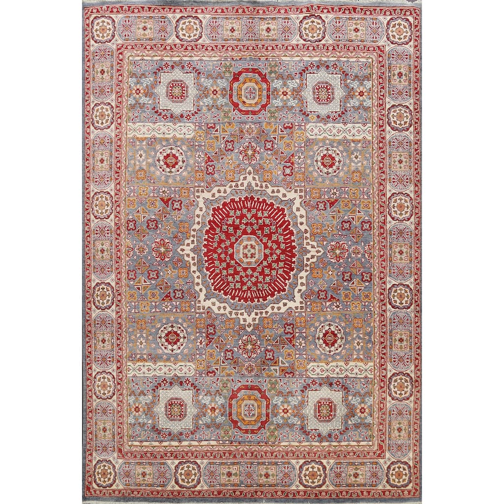 Geometric Khotan Oriental Home Decor Area Rug Wool Hand-knotted Carpet - 8'2" x 9'7"