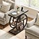 preview thumbnail 2 of 46, Industrial 4-tier Wood Narrow Side End Table with Storage Shelves
