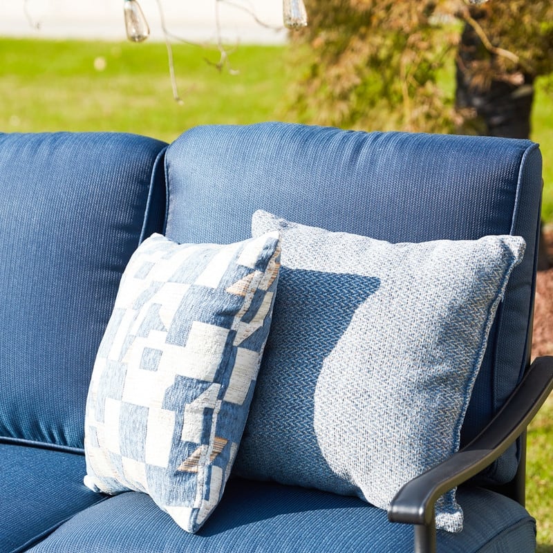 Patio Festival 2-Piece Outdoor Loveseat and Coffee Table Set
