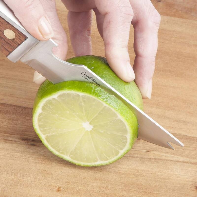 Final Touch Bartender's Bar Knife & Zester Set - Knife 8.7" L Zester 6.7" L
