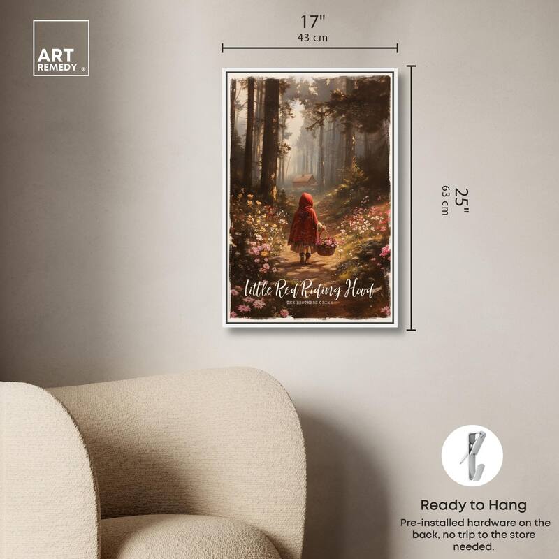Classic Red Riding Hood Canvas by Art Remedy