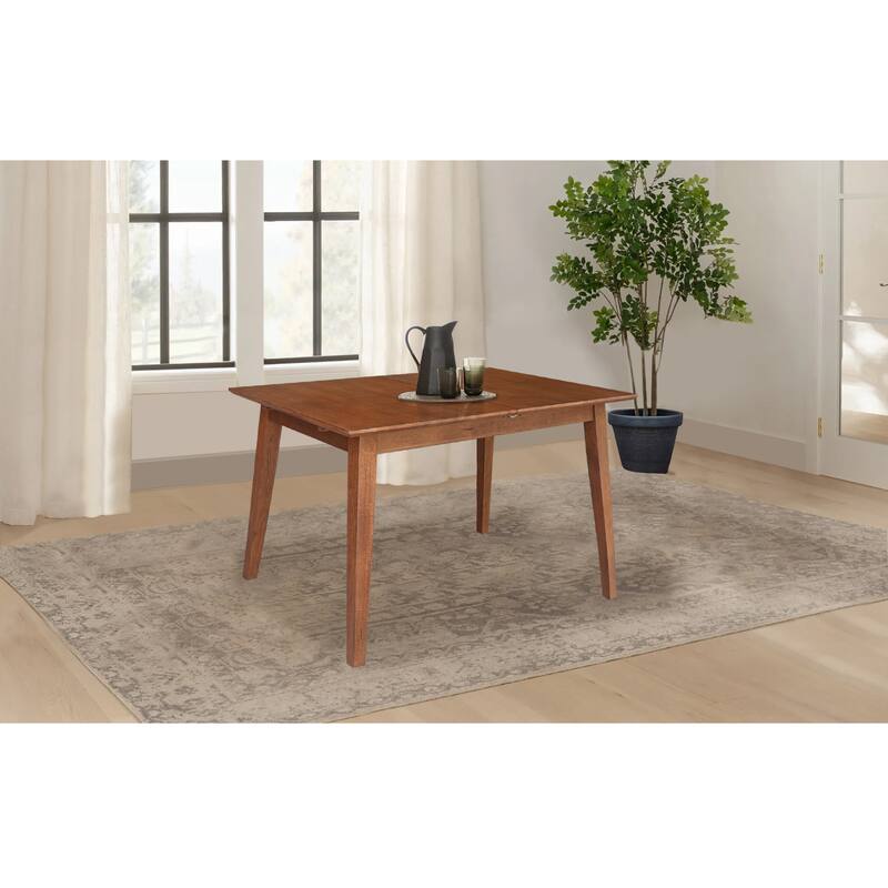 International Concepts Solid Wood 60" Butterfly Extension Dining Table