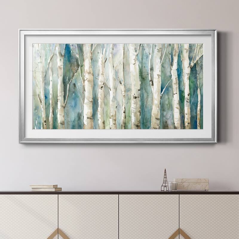 Birch River Walk- Premium Gallery Framed Print - Ready to Hang
