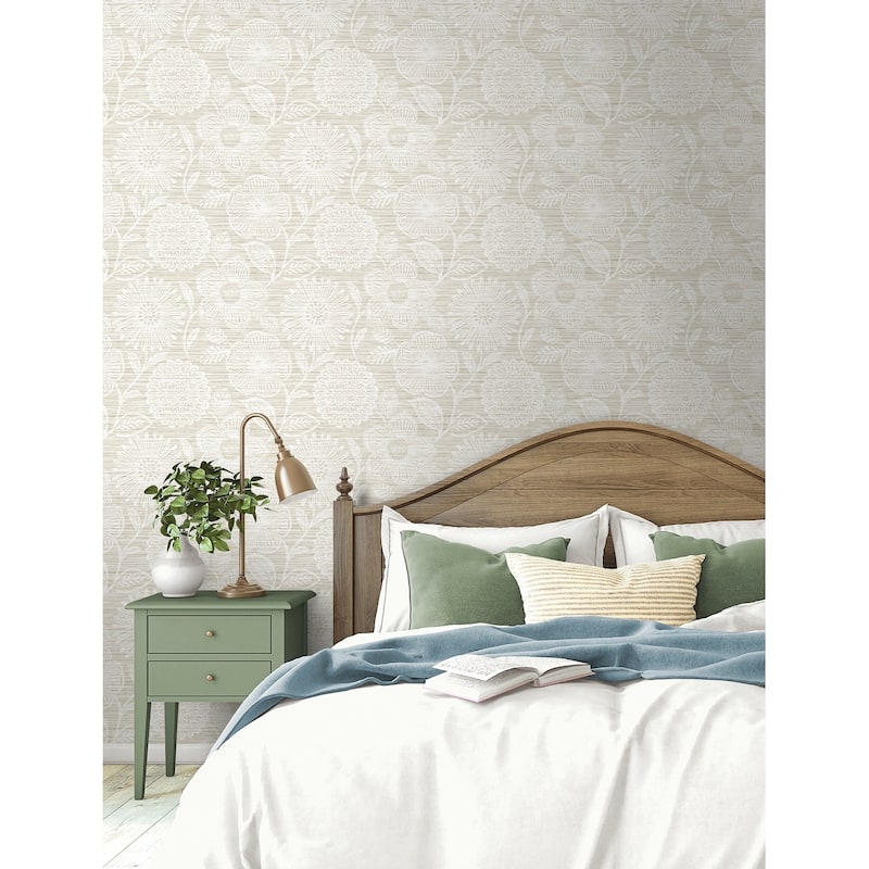 Stacy Garcia Home Faux Grass Floral Peel and Stick Wallpaper