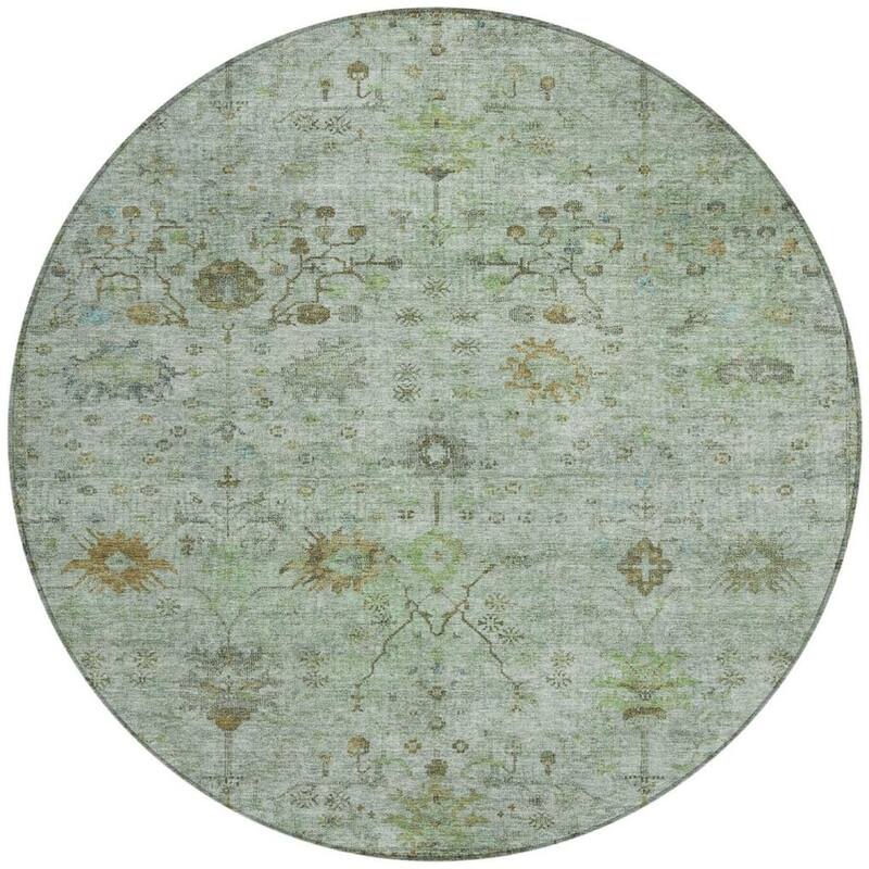 HomeRoots Floral Traditional Rectangle Outdoor Rug