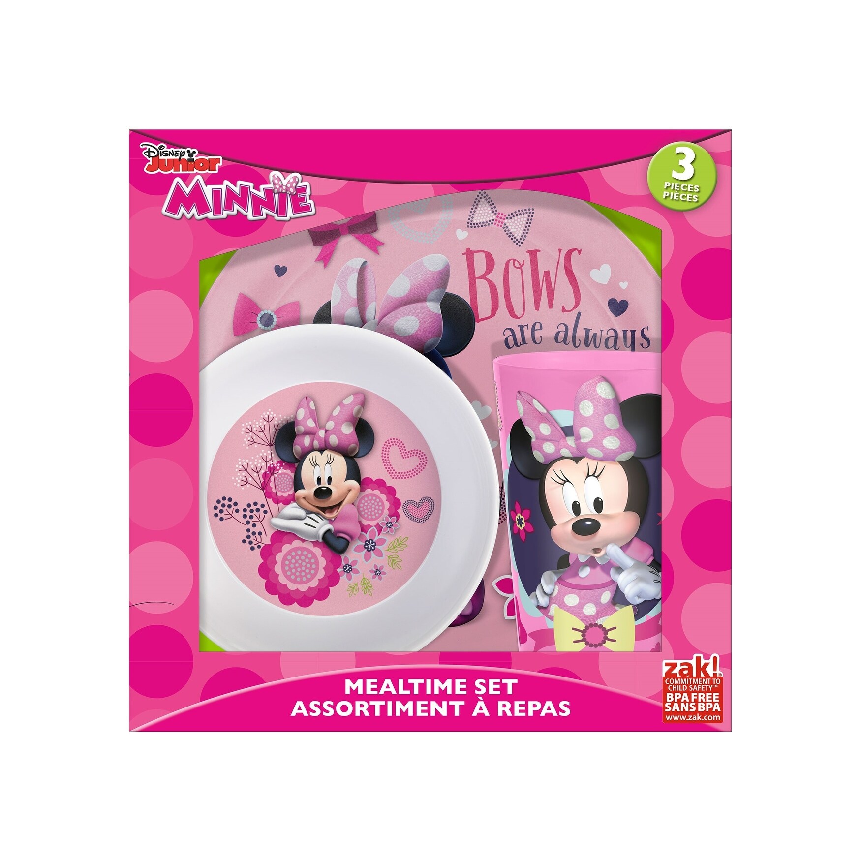 Shop Minnie Mouse 3 Pc Dinnerware Set Free Shipping On Orders