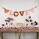 preview thumbnail 2 of 4, 5' Glittered "Love" Valentine's Day Wall Banner Decoration