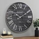 preview thumbnail 27 of 39, FirsTime & Co. Emmett Farmhouse Shiplap 27-in. Round Wall Clock