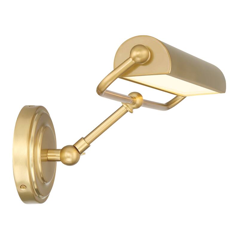 Miller Integrated LED Aged Brass Sconce
